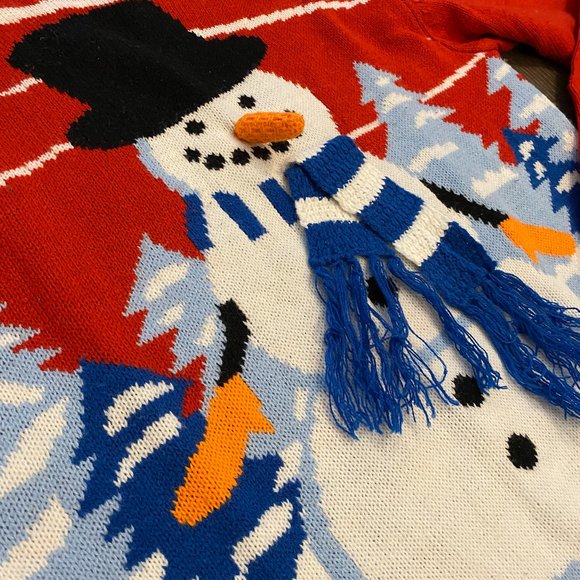 Christmas Sweater (Ugly or maybe not so Ugly!) Snowman 2D Men Small - Picture 4 of 7